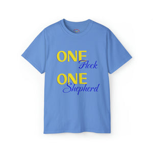 One Flock, One Shepherd (Blue) Unisex Ultra Cotton T-Shirt