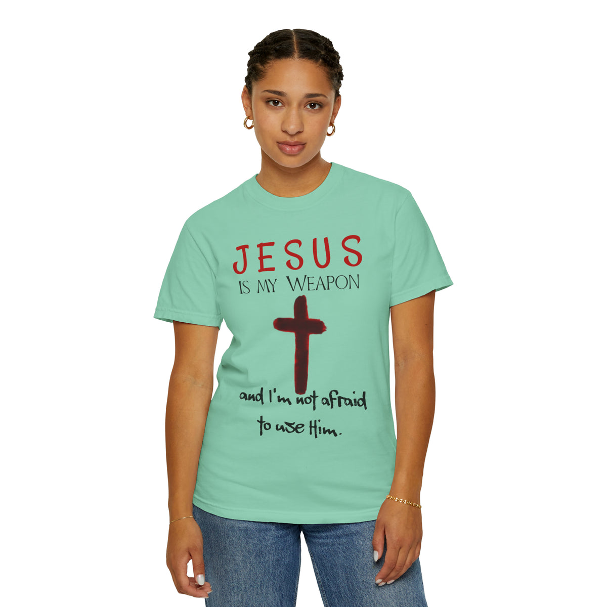 &quot;Jesus Is My Weapon ...&quot; - Unisex T-shirt (Black)