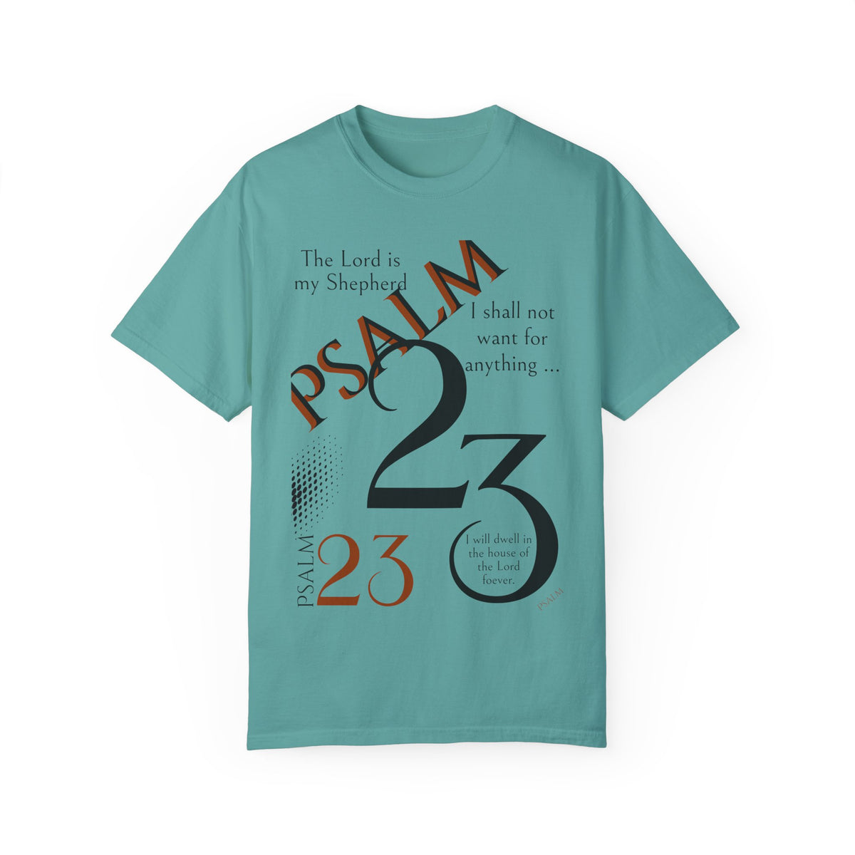 Psalm 23 Unisex Garment-Dyed T-shirt
