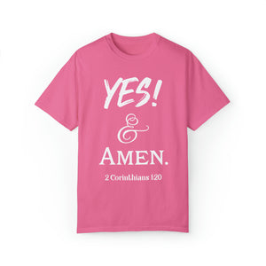 YES! & Amen. (White) - Unisex T-shirt