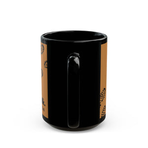 John 5:8 - WALK - Cocoa-Colored Black Ceramic Mug, (15oz)