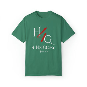 4 His Glory (red with white lettering) - Unisex T-shirt