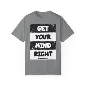 Get Your Mind Right Striped Unisex T-shirt