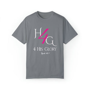 4 His Glory (pink with white lettering) - Unisex T-shirt