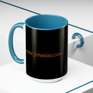 Jenesis2 (Black) 15oz Coffee Mug