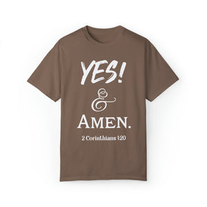 YES! & Amen. (White) - Unisex T-shirt