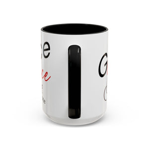 Grace, Grace, Grace Follow Me (Red) Coffee Mug (15oz)