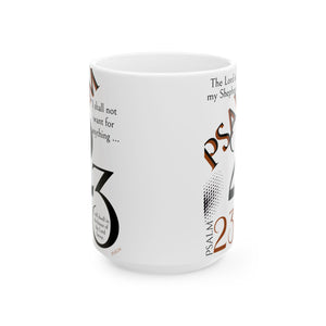 Psalm 23 Ceramic Mug, (15oz)