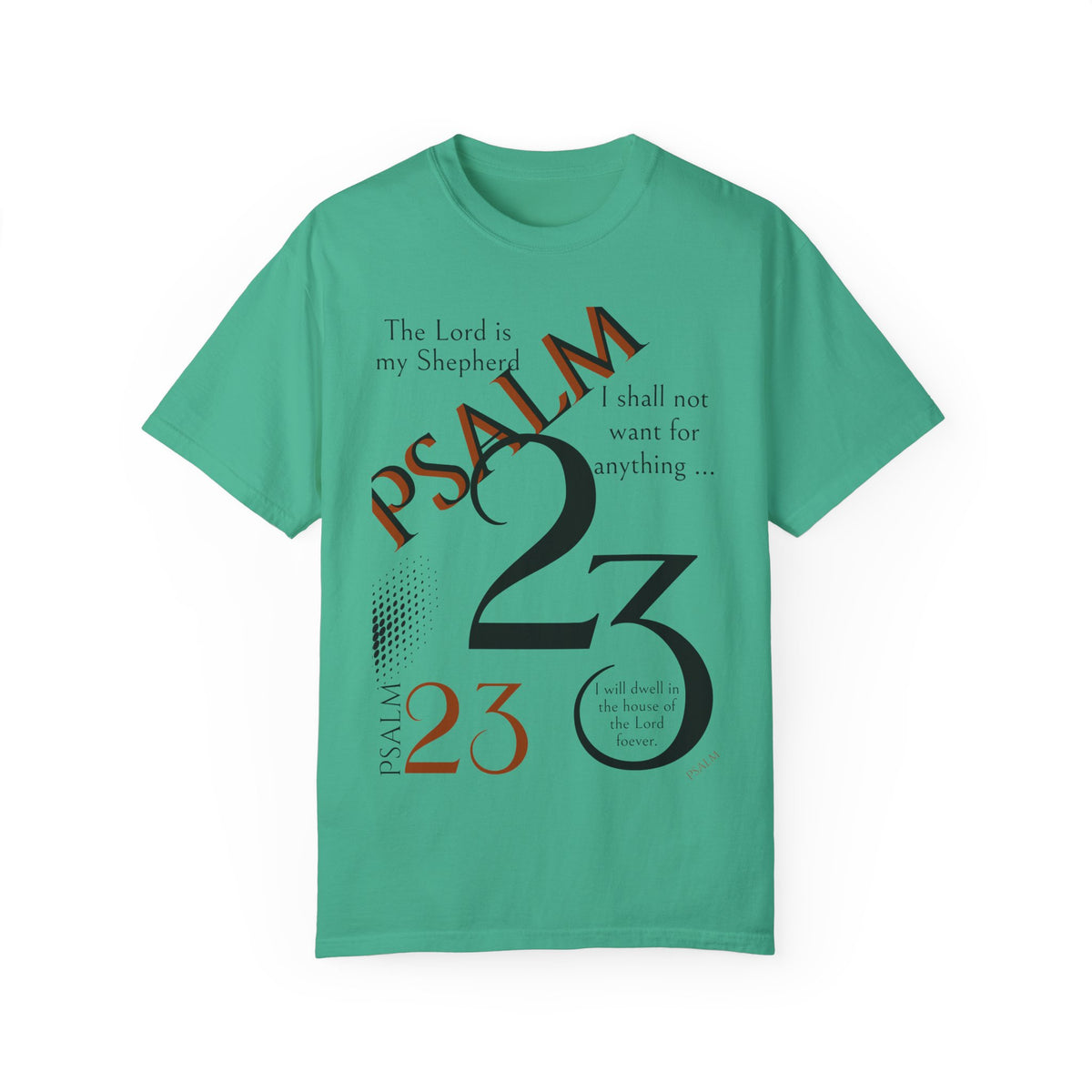 Psalm 23 Unisex Garment-Dyed T-shirt