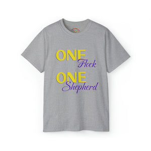 One Flock, One Shepherd (Purple) Unisex Ultra Cotton T-Shirt