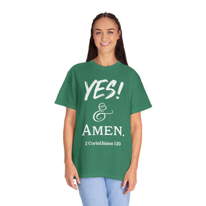 YES! & Amen. (White) - Unisex T-shirt