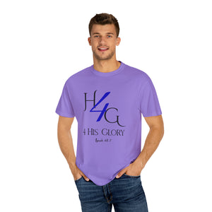 4 His Glory (blue) - Unisex T-shirt