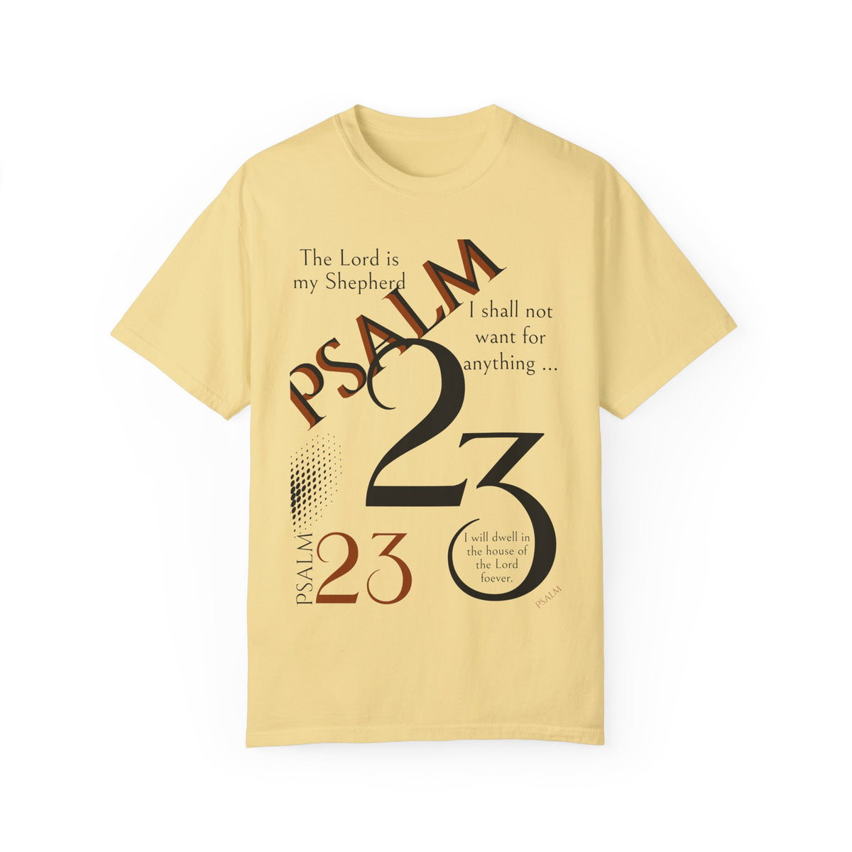 Psalm 23 Unisex Garment-Dyed T-shirt
