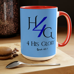 Glory (Blue) Coffee Mugs, 15oz