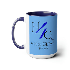 Glory (Blue) Coffee Mugs, 15oz