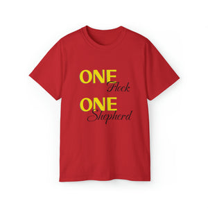 One Flock, One Shepherd (Black) Unisex Ultra Cotton T-Shirt