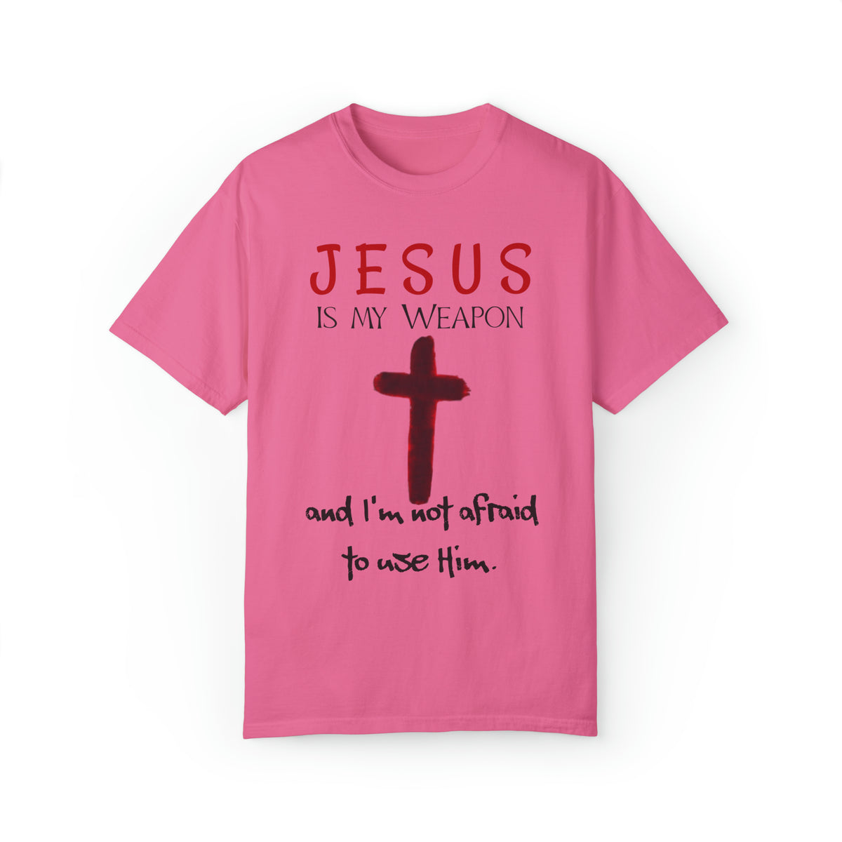 &quot;Jesus Is My Weapon ...&quot; - Unisex T-shirt (Black)