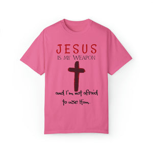 "Jesus Is My Weapon ..." - Unisex T-shirt (Black)