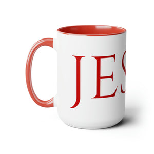 Jesus (Red lettering) 15 oz Coffee Mug