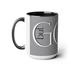 "but God" Three-Tone Coffee Mugs, 15oz