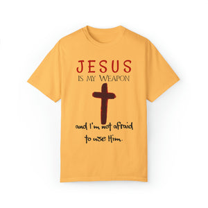 "Jesus Is My Weapon ..." - Unisex T-shirt (Black)