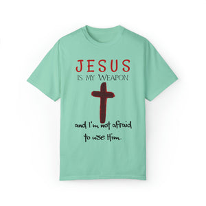 "Jesus Is My Weapon ..." - Unisex T-shirt (Black)