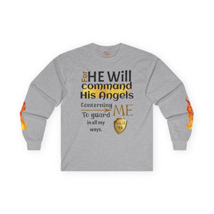 Psalm 91:11 Unisex Ultra Cotton Long Sleeve Tee