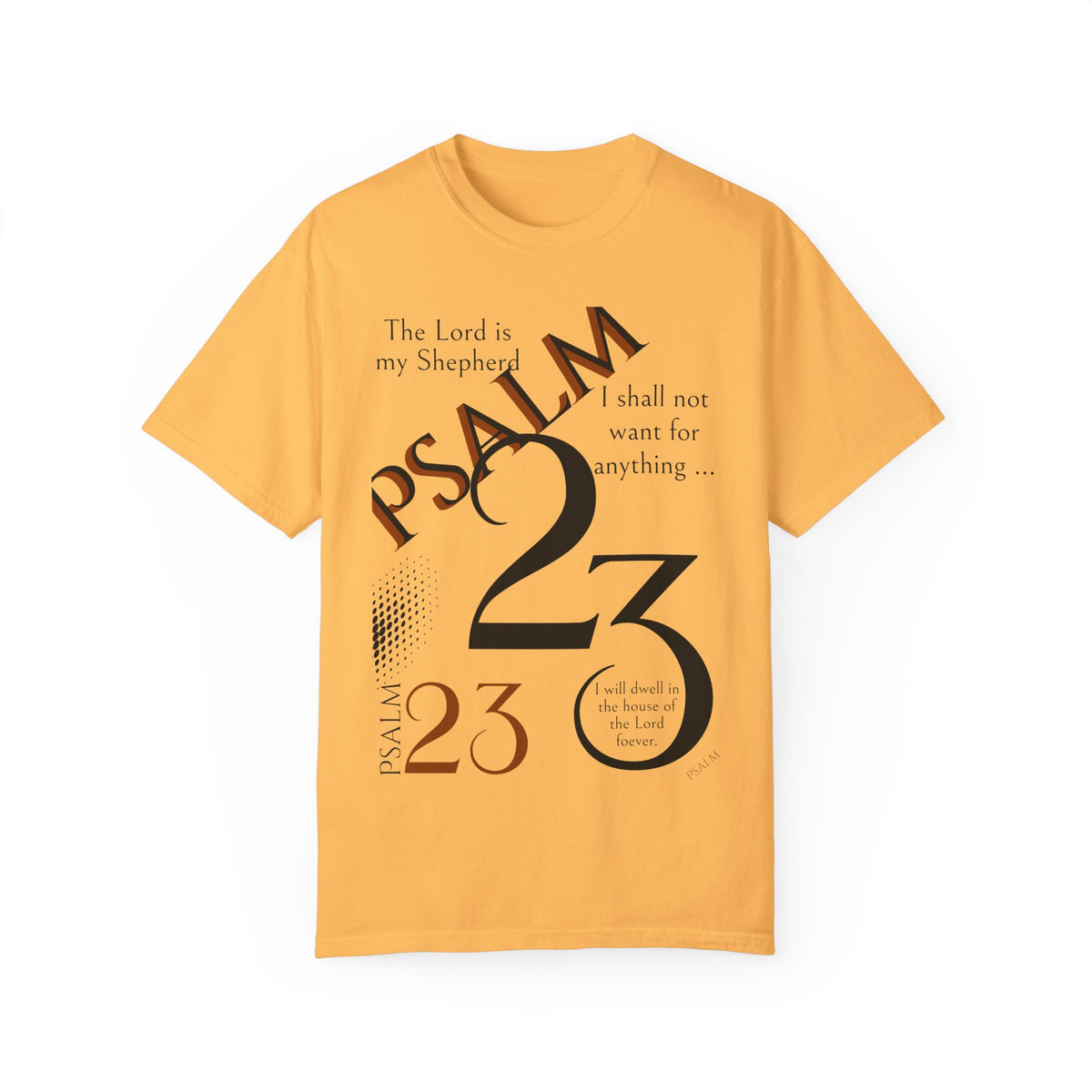 Psalm 23 Unisex Garment-Dyed T-shirt