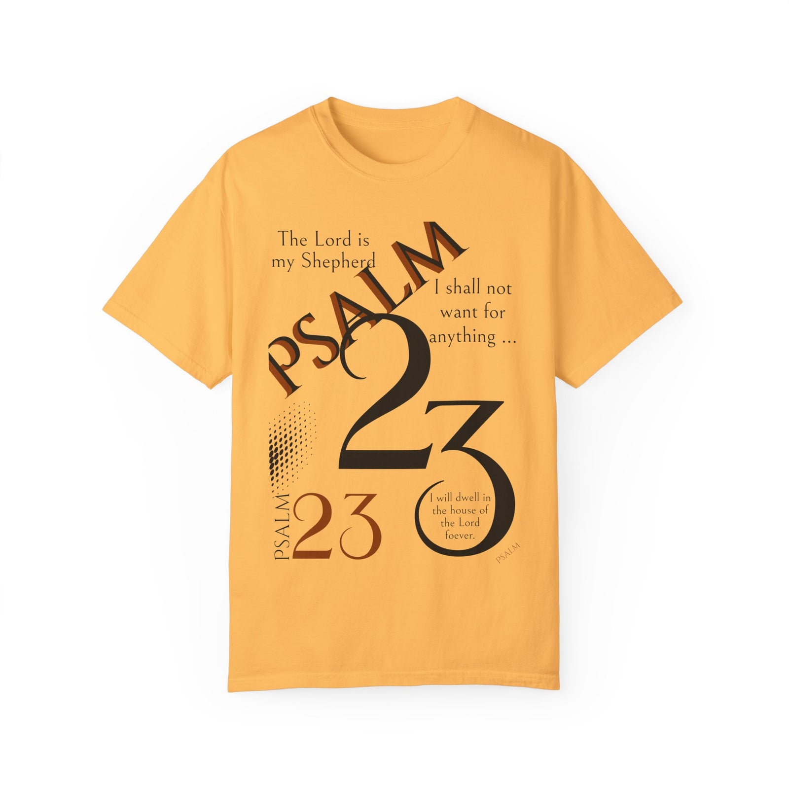 Psalm 23 Unisex Garment-Dyed T-shirt