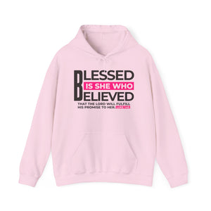 Blessed is She Who Believed Women's Heavy Blend™ Hoodie