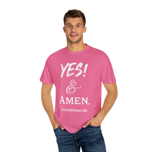 YES! & Amen. (White) - Unisex T-shirt