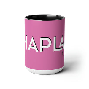 Chaplain (is on duty) (White/Pink) Two-Tone Coffee Mugs, 15oz