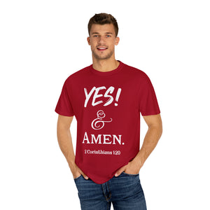 YES! & Amen. (White) - Unisex T-shirt