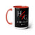 4 His Glory (Red) Coffee Mugs, 15oz