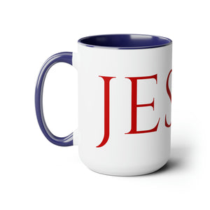 Jesus (Red lettering) 15 oz Coffee Mug