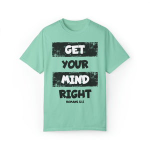 Get Your Mind Right Striped Unisex T-shirt