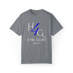 4 His Glory (blue with white lettering) - Unisex T-shirt