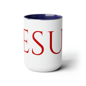 Jesus (Red lettering) 15 oz Coffee Mug