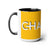 Chaplain (is on duty) (White/Yellow) Two-Tone Coffee Mugs, 15oz