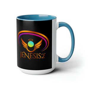 Jenesis2 (Black) 15oz Coffee Mug