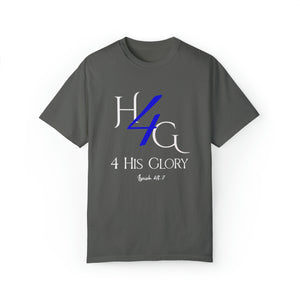 4 His Glory (blue with white lettering) - Unisex T-shirt