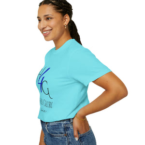 4 His Glory (blue) - Unisex T-shirt