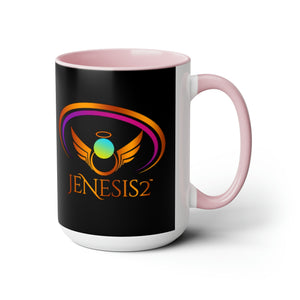 Jenesis2 (Black) 15oz Coffee Mug