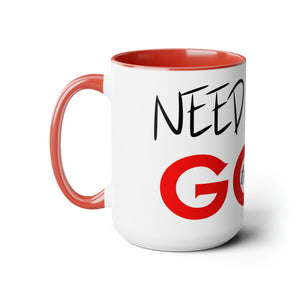 Need Help? Try God (Red) 15oz Coffee Mug