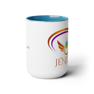 Jenesis2 Two-Tone Coffee Mugs, 15oz