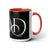 But GOD (White) Two-Tone Coffee Mugs, 15oz