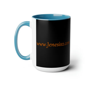 Jenesis2 (Black) 15oz Coffee Mug