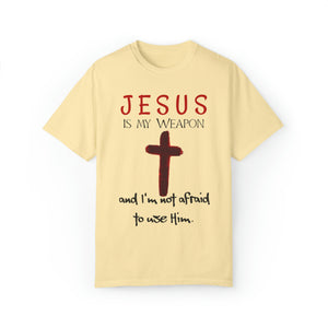 "Jesus Is My Weapon ..." - Unisex T-shirt (Black)