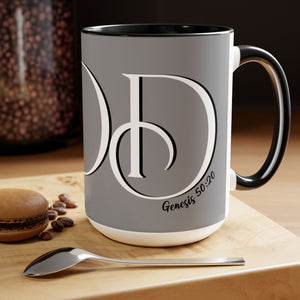 "but God" Three-Tone Coffee Mugs, 15oz