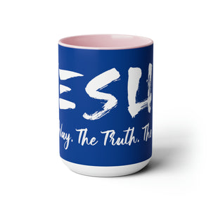 JESUS:  The Way - The Truth - The Life - Two-Tone Coffee Mugs, 15oz